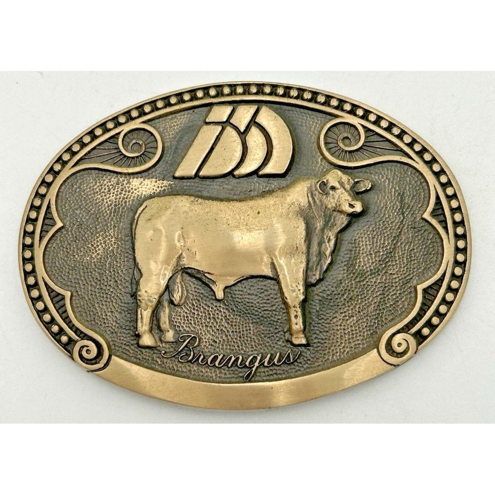 TONY LAMA Brangus Bull Cow Sire Belt Buckle Cattle Breed Series FIRST Edition
